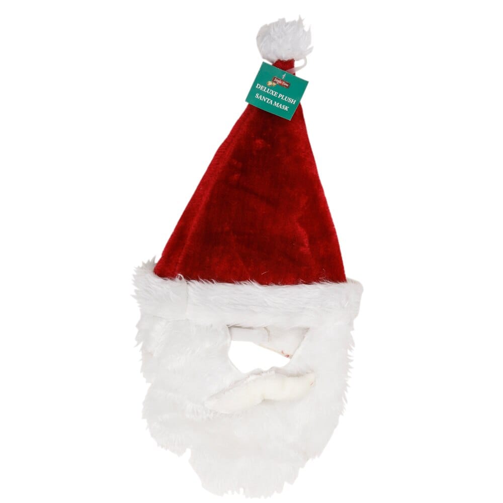 Jingle Time Deluxe Plush Santa Mask