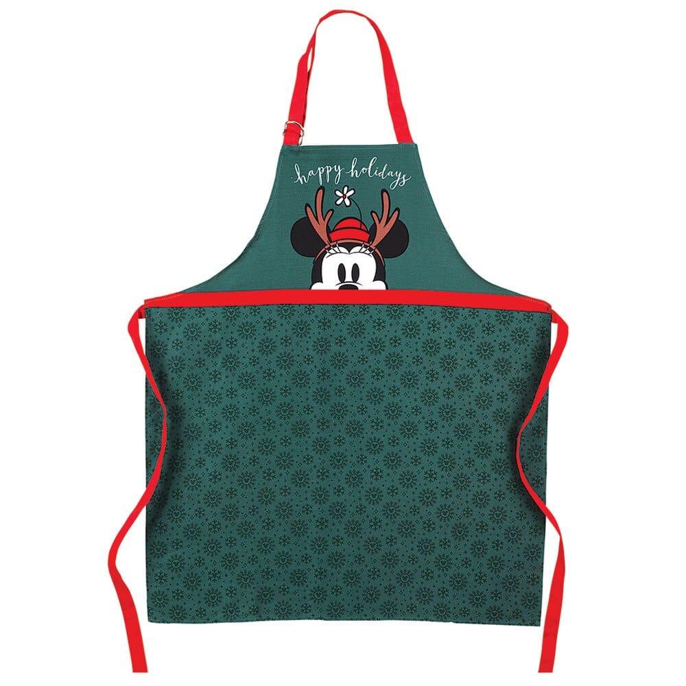 Disney Mickey Mouse and Minnie Mouse Christmas Apron