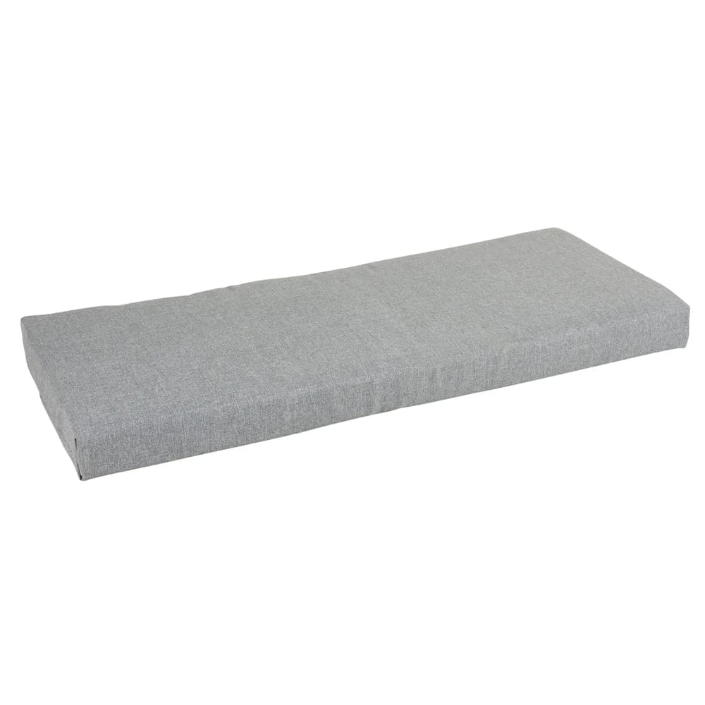 Outdoor Bench Cushion, Medium Gray