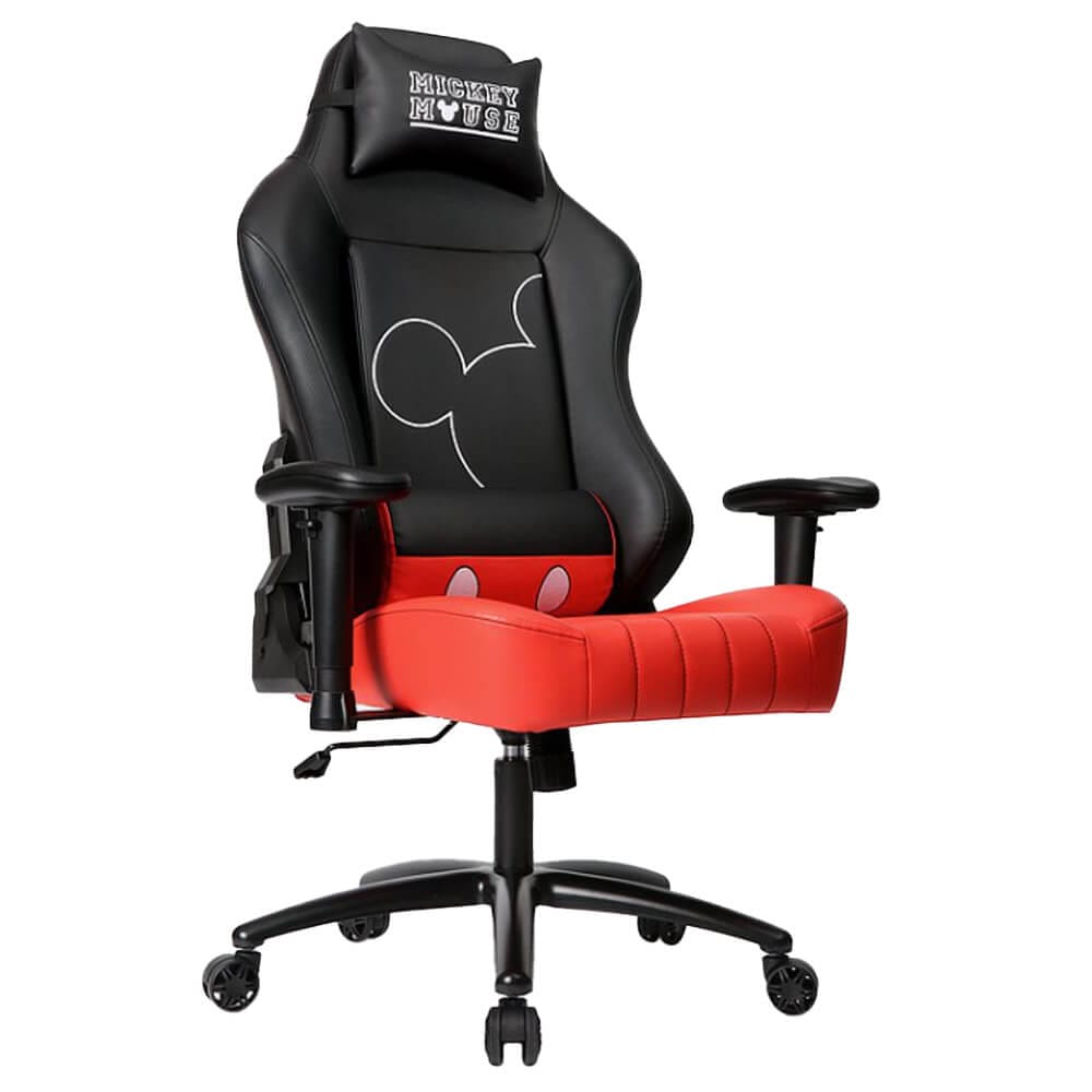 SEATZONE Disney Mickey Mouse Gaming Chair, Black/Red