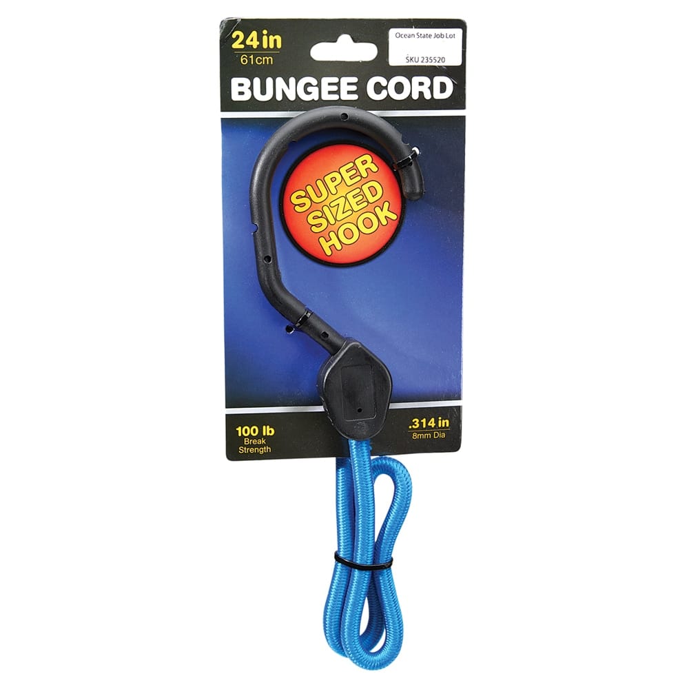 Super Size Hook Bungee Cord, 24"