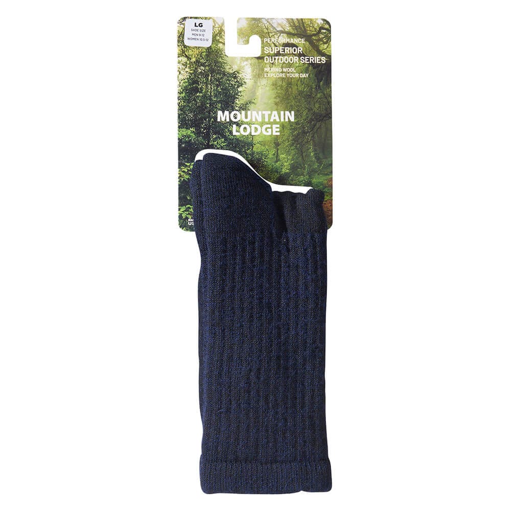 Mountain Lodge Men's Performance Outdoor Series Merino Wool Hiker Socks