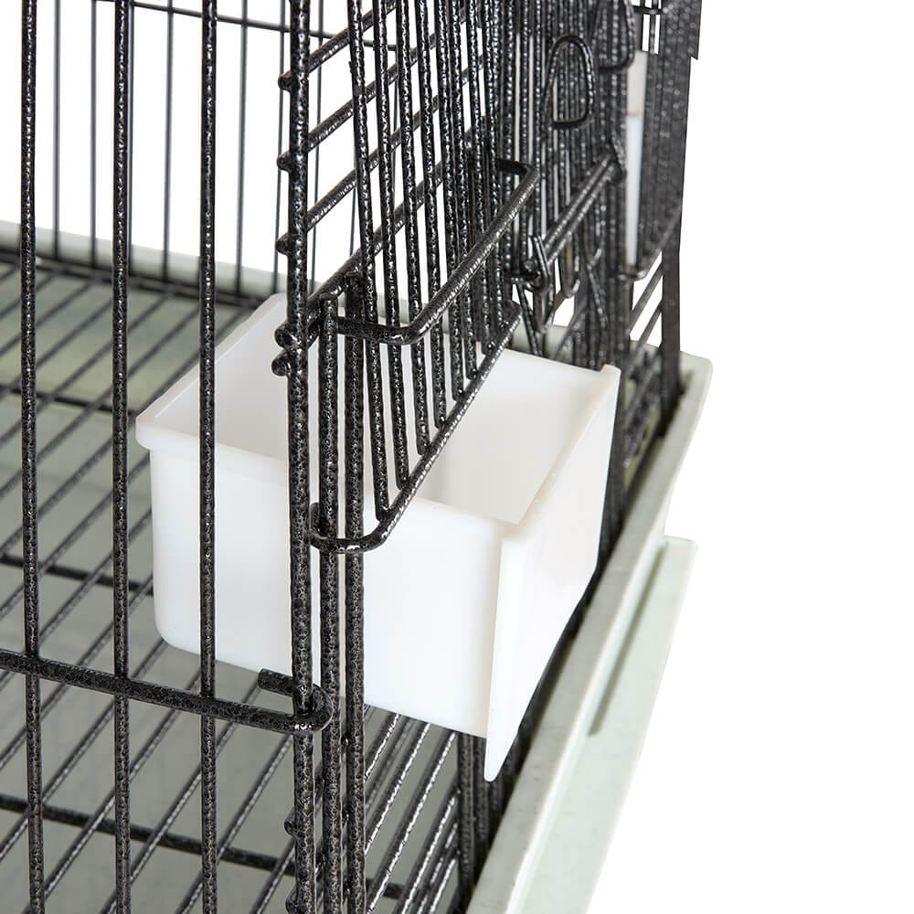 A&E Cage Company Open Flat-Top Birdcage, Black