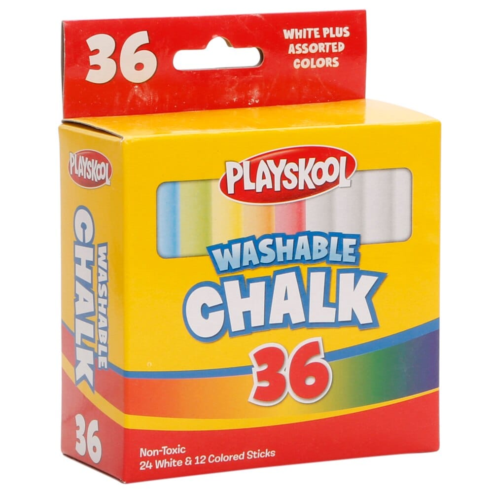 Playskool Washable Chalk, 36 Pack