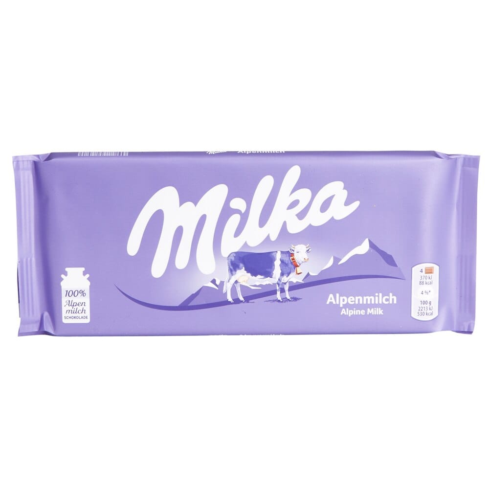 Milka German Milk Chocolate, 3.5 oz