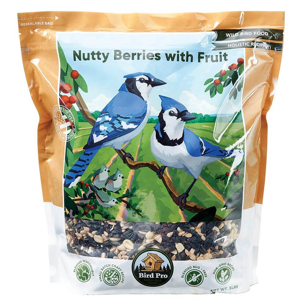 Bird Pro Nutty Berries with Fruit Wild Bird Food, 5 lbs