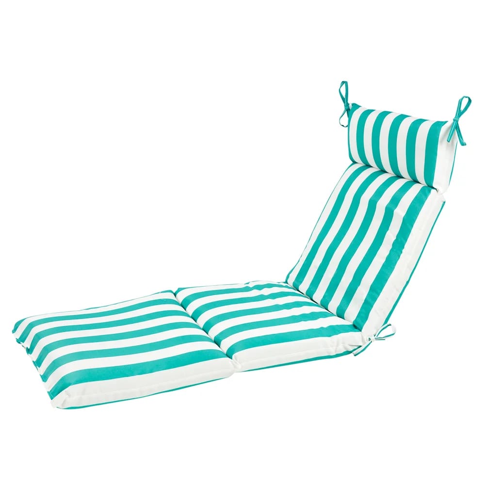 Outdoor Chaise Cushion, Awning Stripe