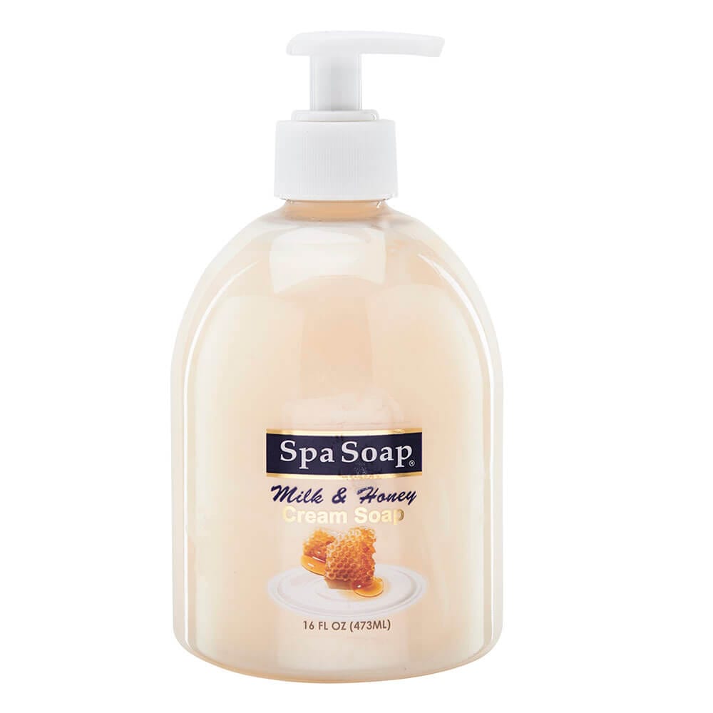 Spa Soap Milk and Honey Cream Soap, 16 oz