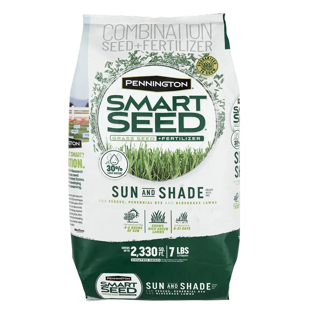 Pennington Smart Seed Sun & Shade Grass Seed, 7 lbs