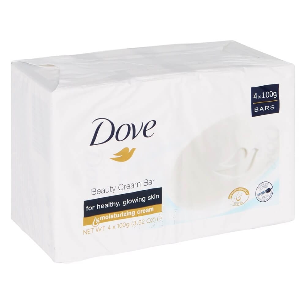 Dove Beauty Cream Bar Soap, 4-Count