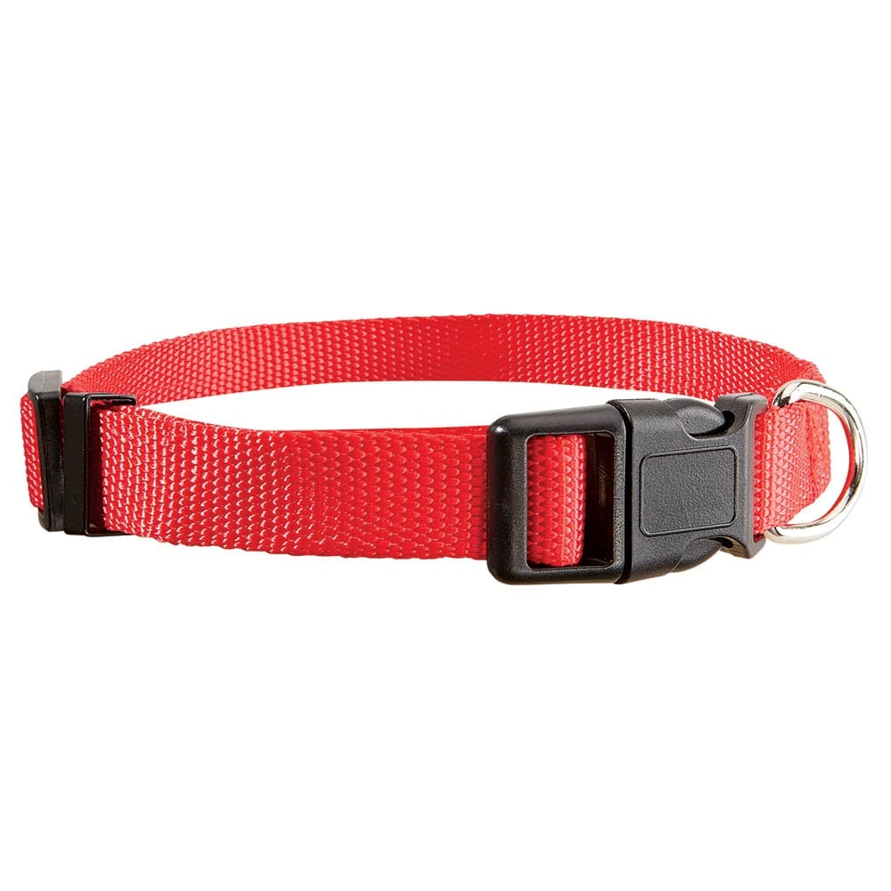 Pet Leader 5/8" Adjustable Pet Collar, Red