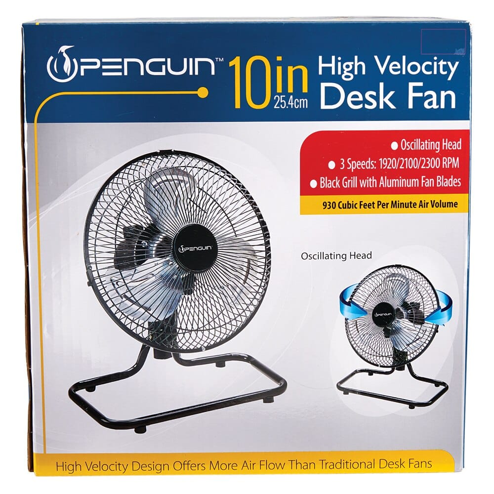 Penguin 10" High Velocity Desk Fan