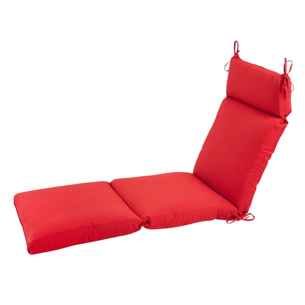 Outdoor Chaise Cushion, Red