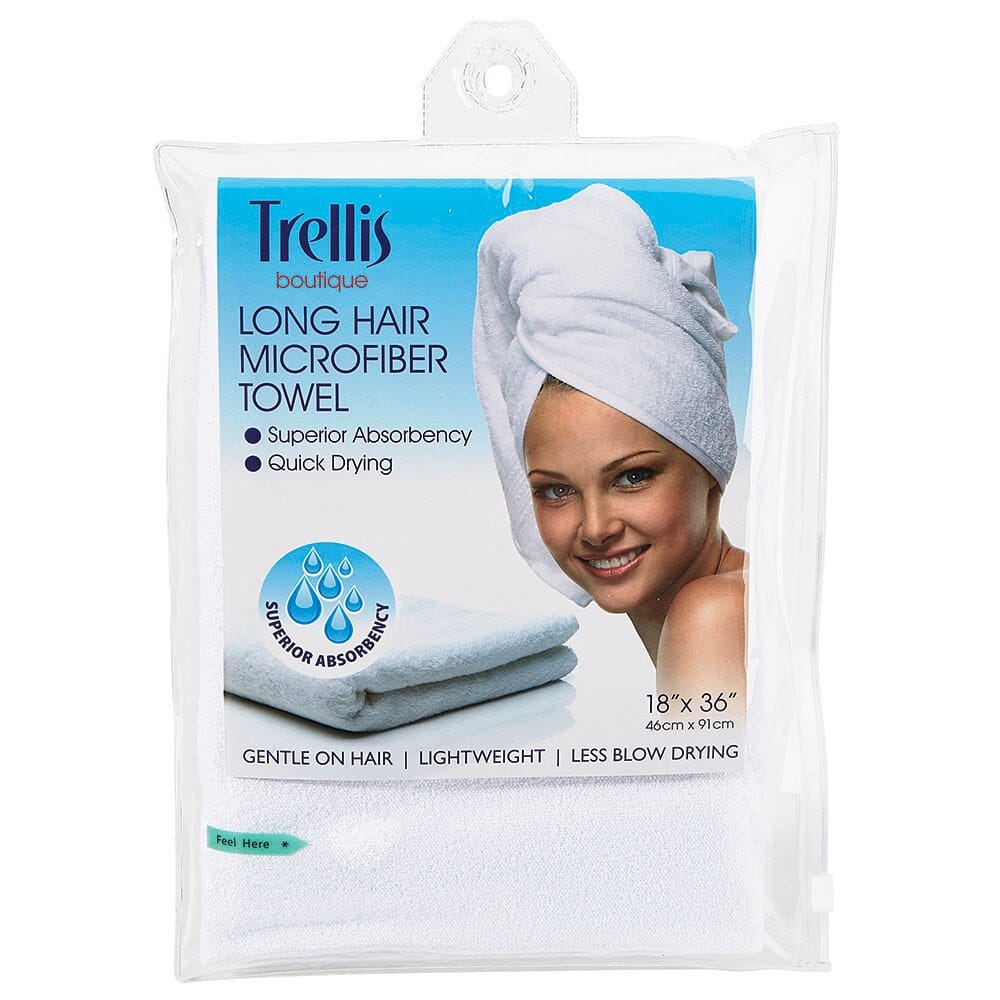 Trellis Boutique Long Hair Microfiber Towel