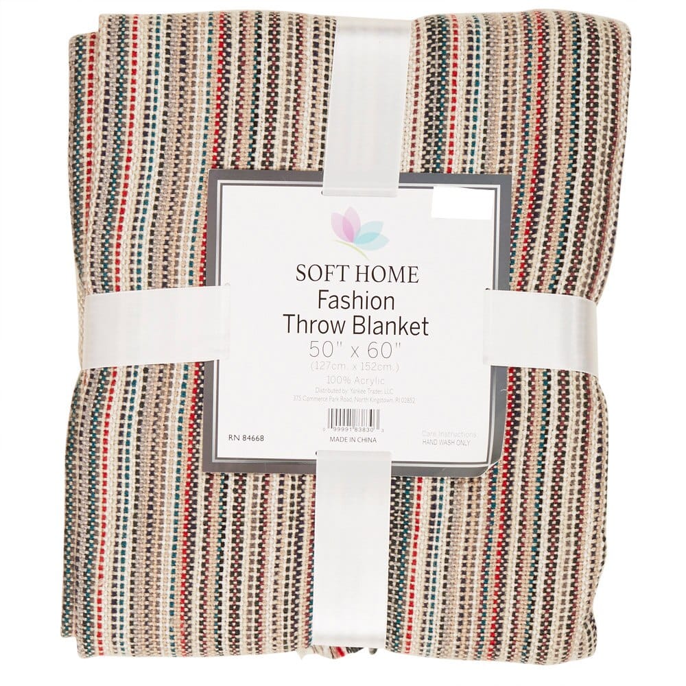 Soft Home Fashion Throw Blanket, 50" x 60"