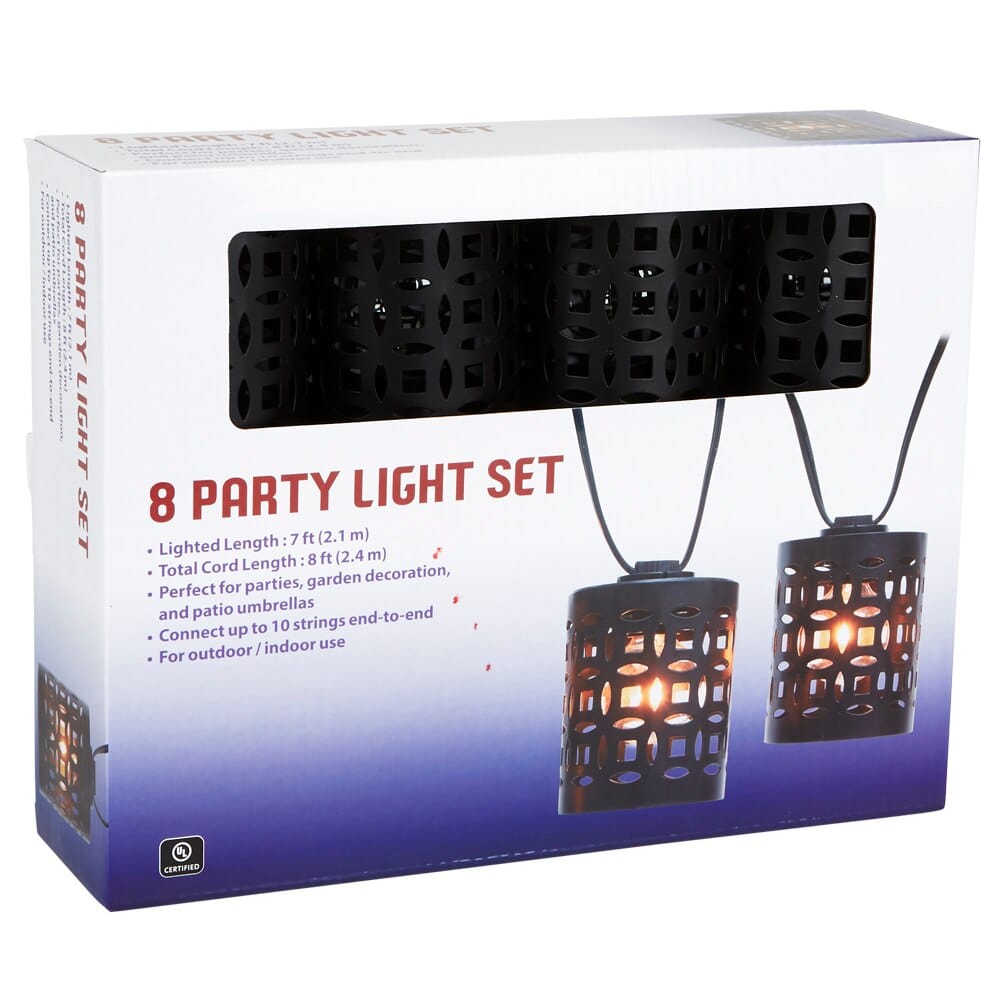 Party String Light Set, 8 Lights