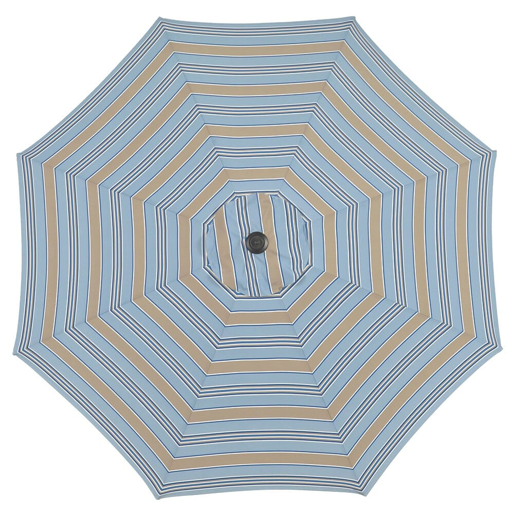 9' Aluminum Market Umbrella with Tilt, Striped