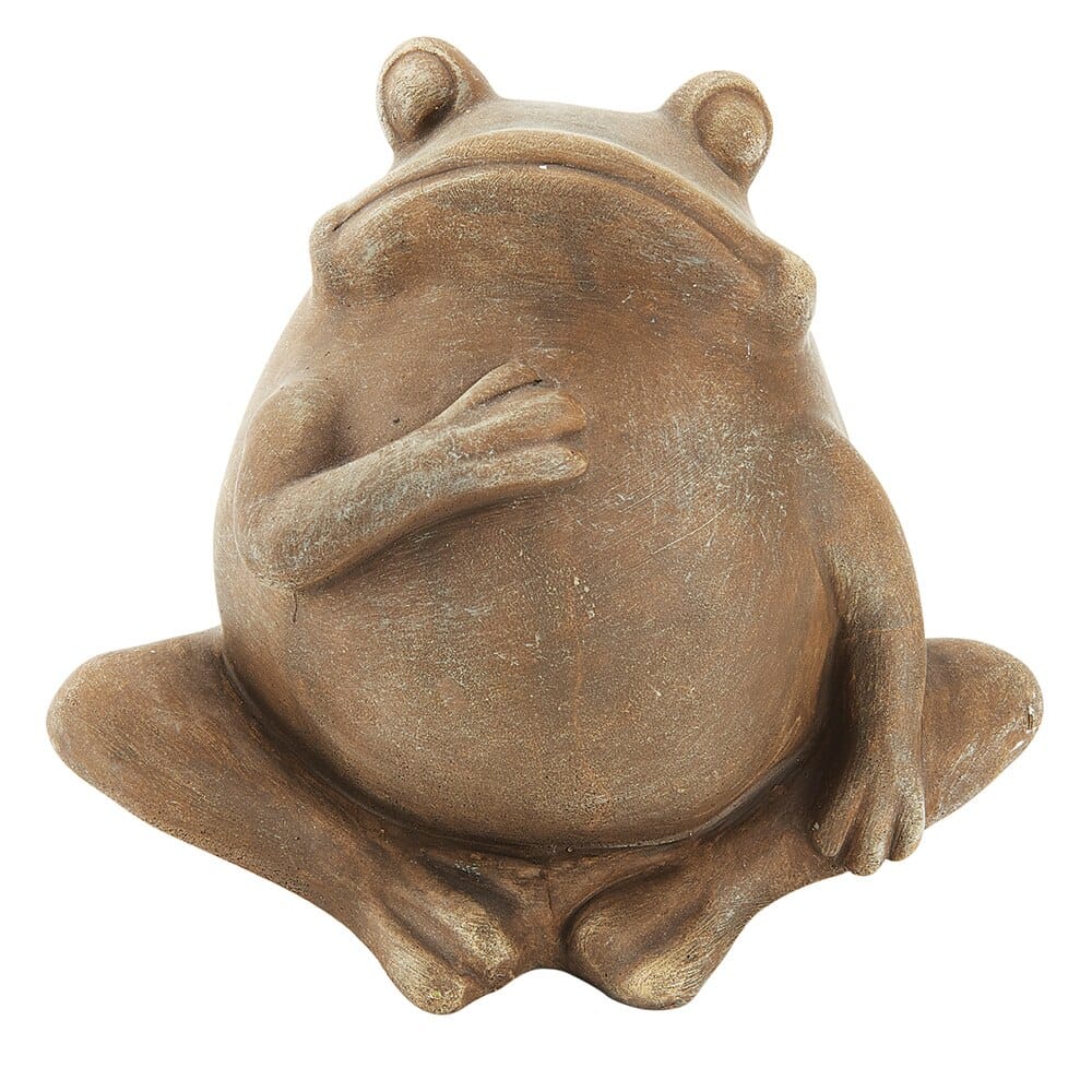 Fat Belly Frog Garden Statue, 5"