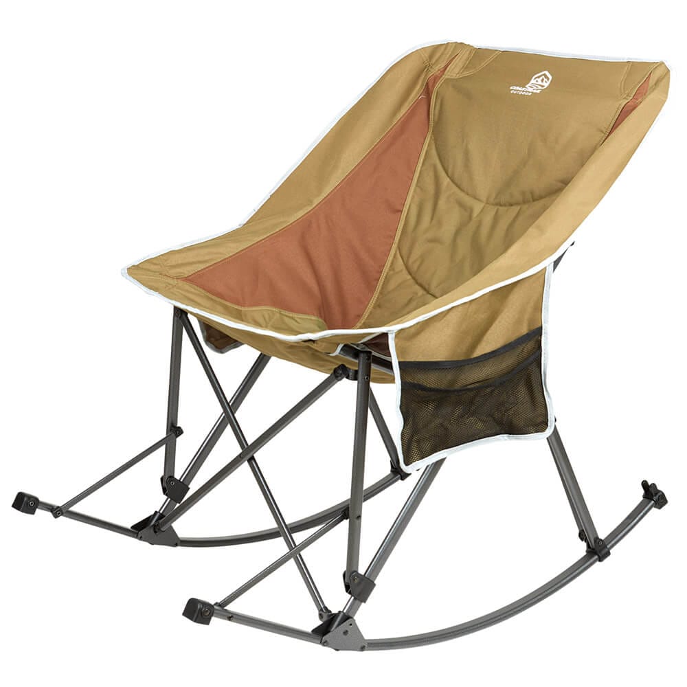 Coastrail Outdoor Rocking Camping Chair, Army Green