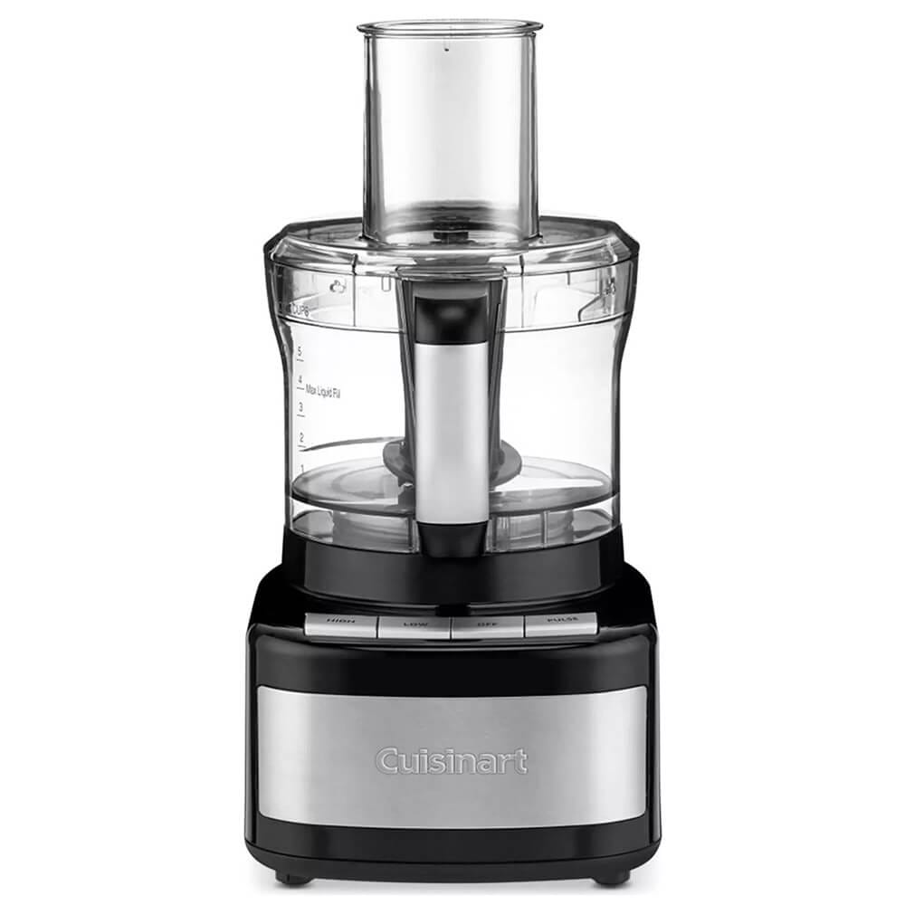 Cuisinart 8-Cup Food Processor, Black/Stainless Steel (Factory Refurbished)