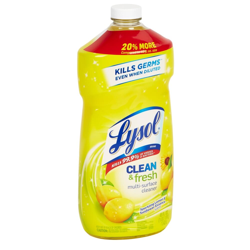 Lysol® Clean & Fresh Multi-Surface Cleaner, Sparkling Lemon & Sunflower Essence Scent, 48 oz