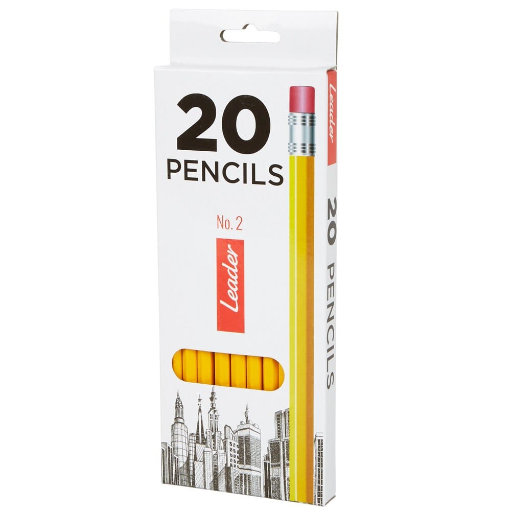Leader No.2 Pencils, 20-Count
