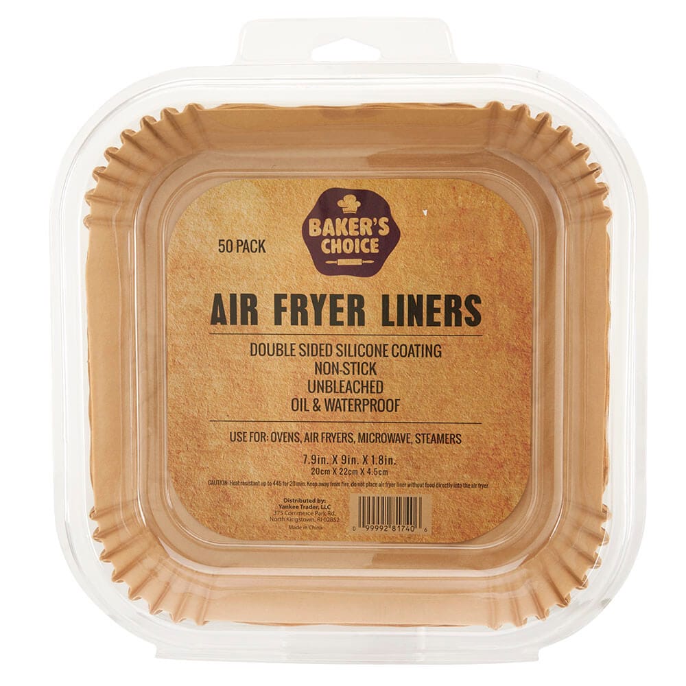 Baker's Choice Rectangle Air Fryer Liners, 50 Count