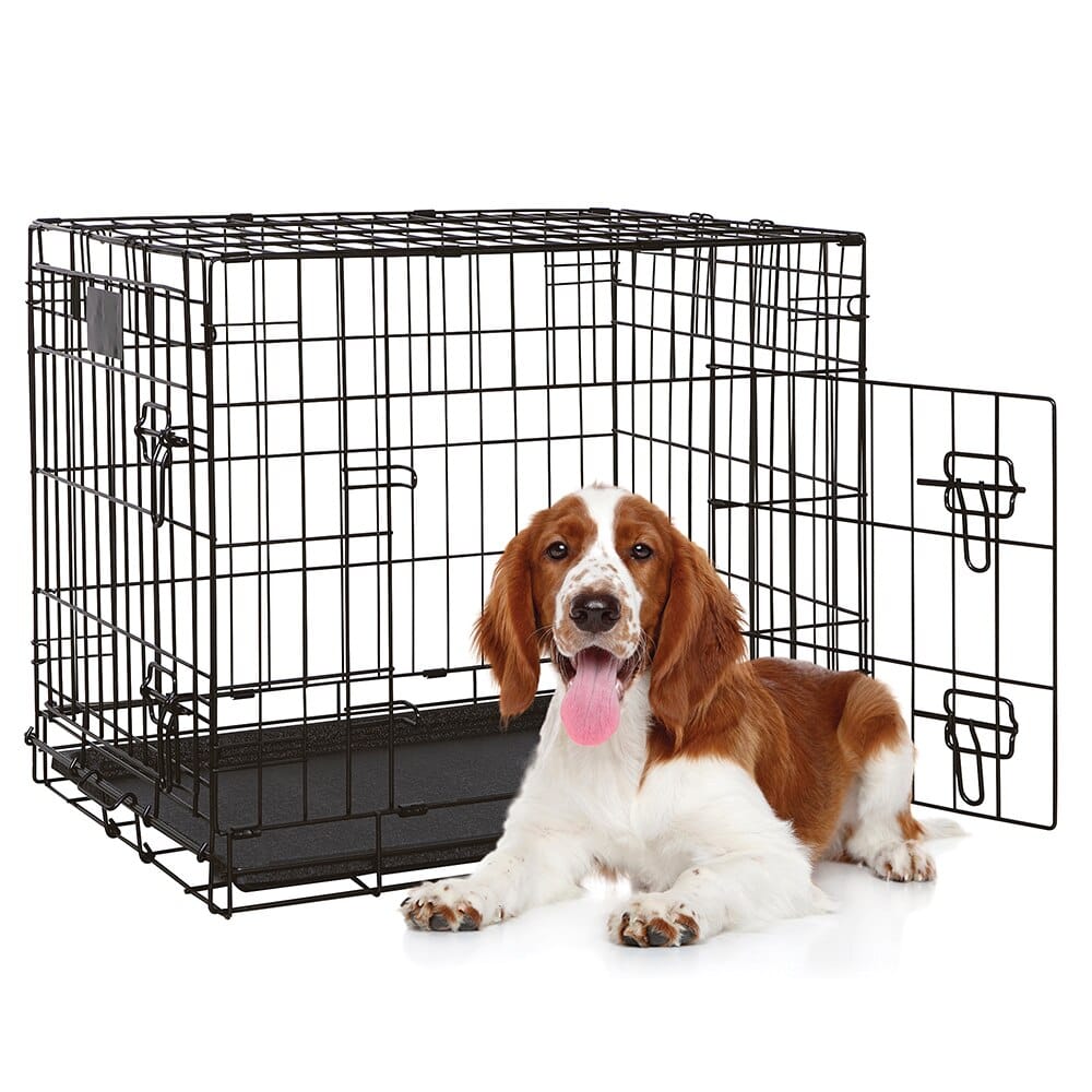 Huntington Pet Products Premium 3 Door Medium Pet Crate, 36" x 23"