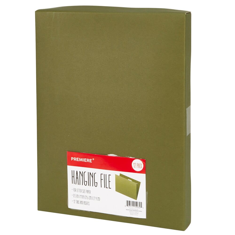 Premiere Hanging File Folders, 12-Count