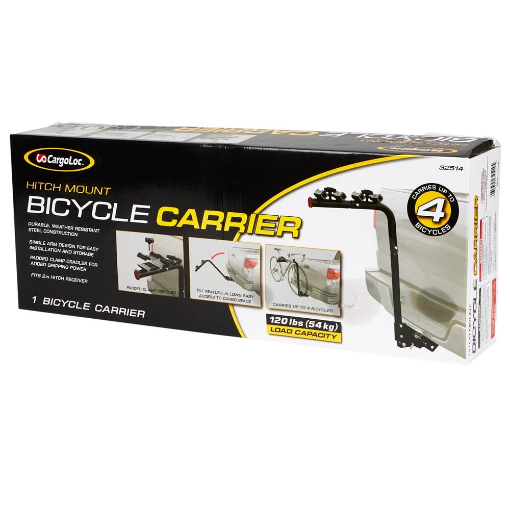 CargoLoc 4-Bike Hitch Mount Bicycle Carrier