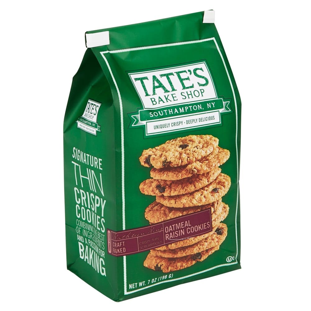 Tate's Bake Shop Oatmeal Raisin Cookies, 7 oz