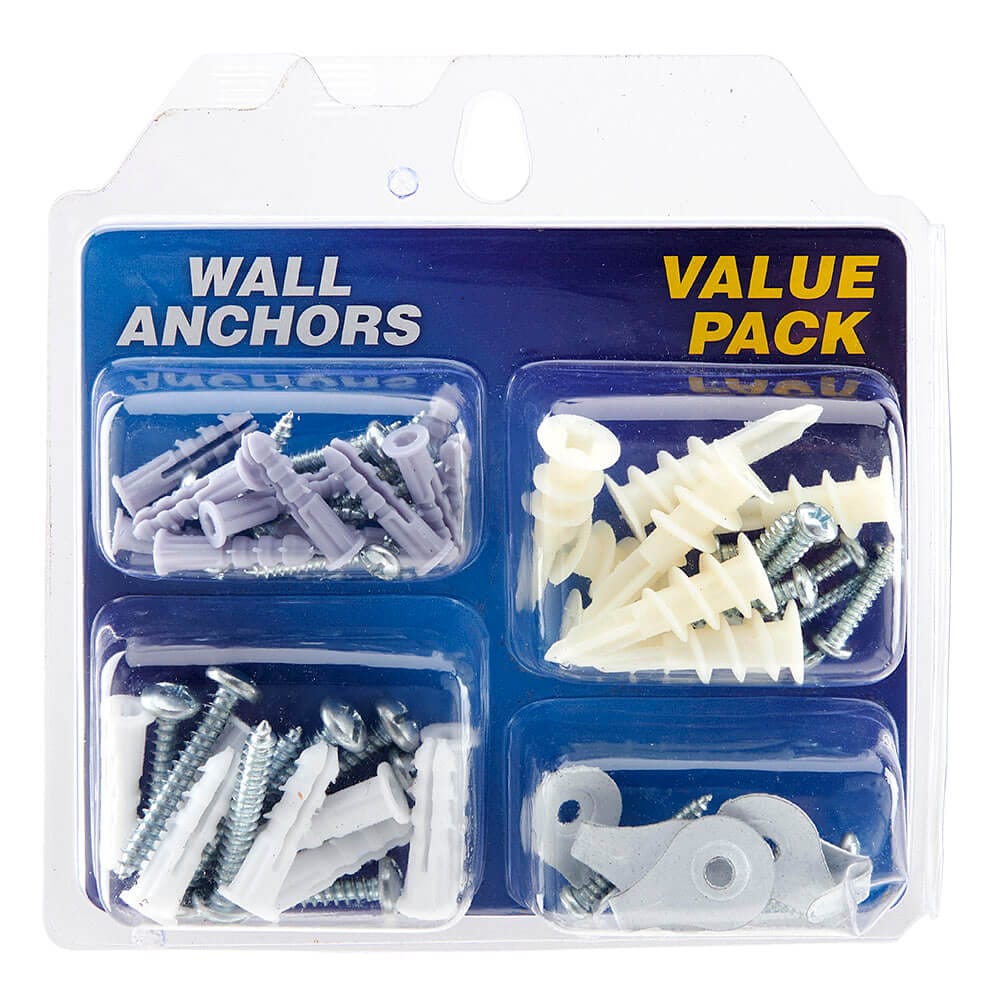 Wall Anchors Value Pack, 64 Count