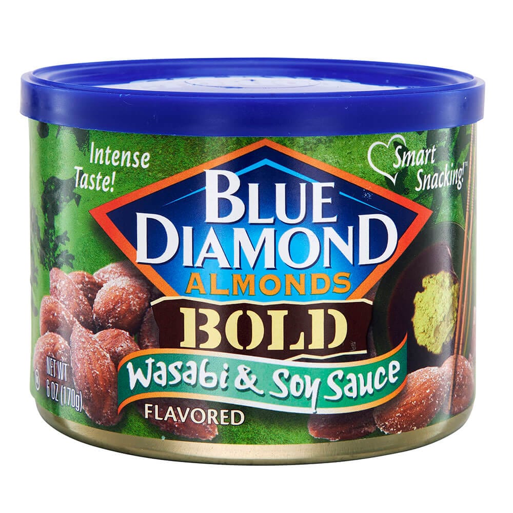 Blue Diamond Bold Wasabi and Soy Sauce Almonds, 6 oz