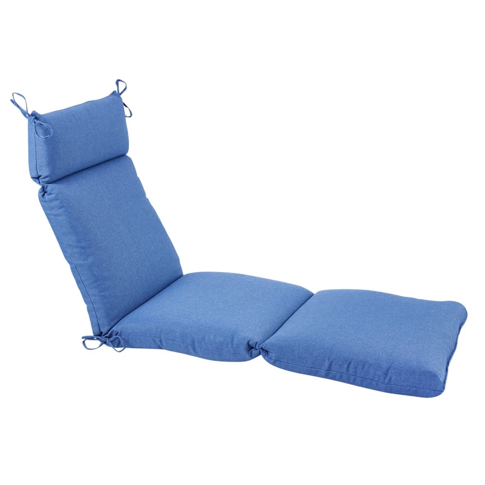 Outdoor Chaise Cushion, Cobalt