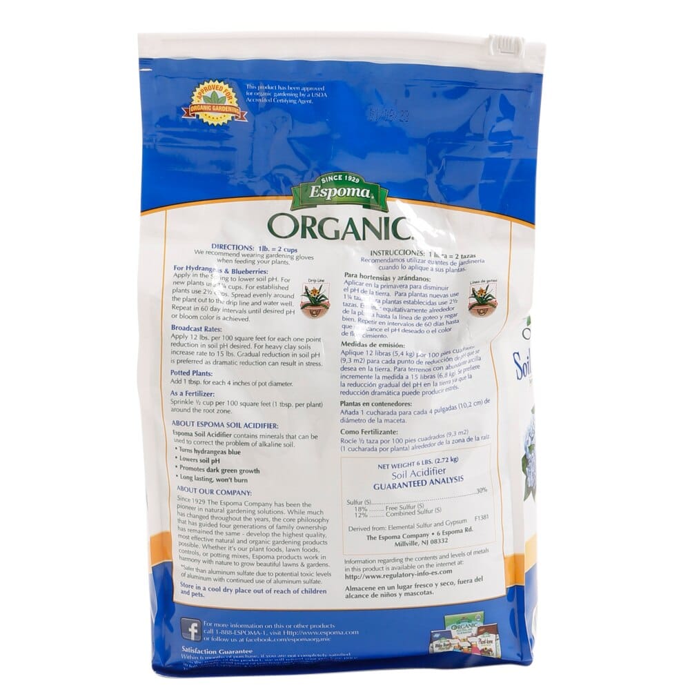 Espoma Organic Soil Acidifier, 6 lbs