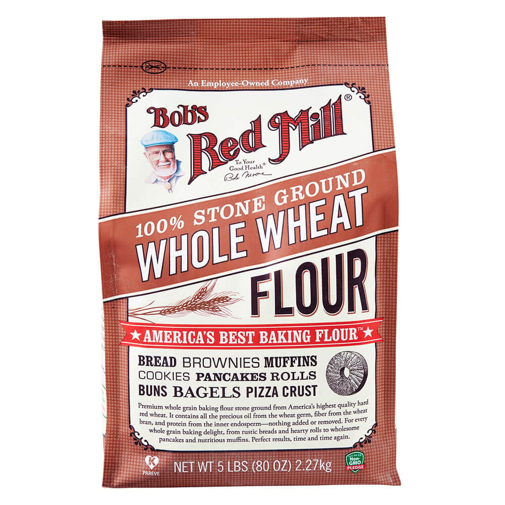 Bob's Red Mill Stone Ground Whole Wheat Flour, 5 lbs
