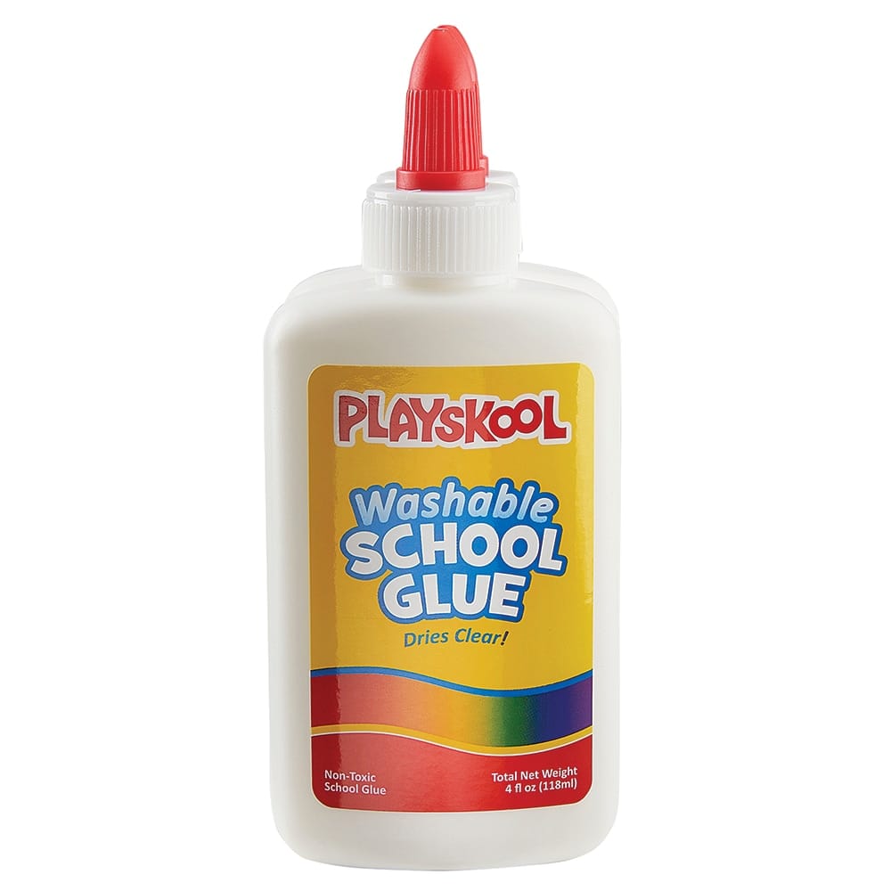 Playskool Washable School Glue, 4 fl oz, 2 Pack