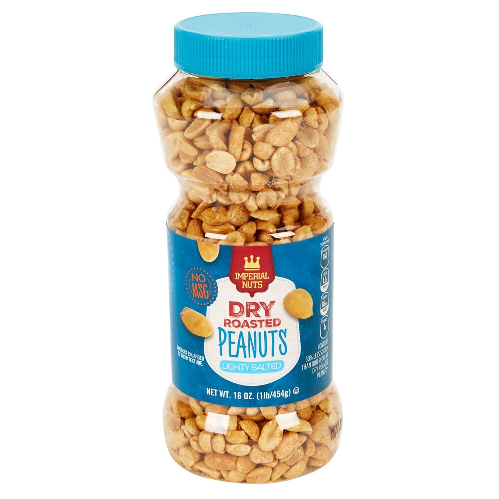 Imperial Nuts Dry Roasted Lightly Salted Peanuts, 16 oz