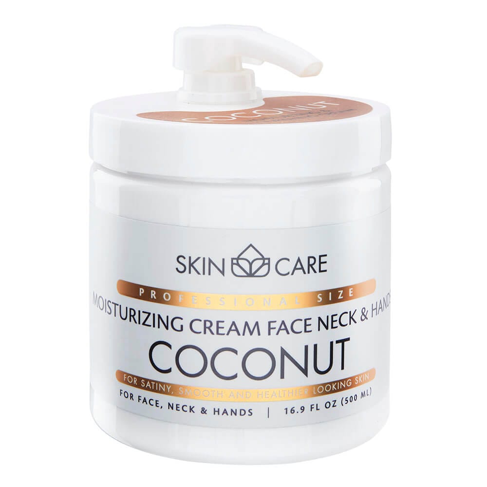 Skin Care Moisturizing Face, Neck, and Hand Coconut Cream, 16.9 oz
