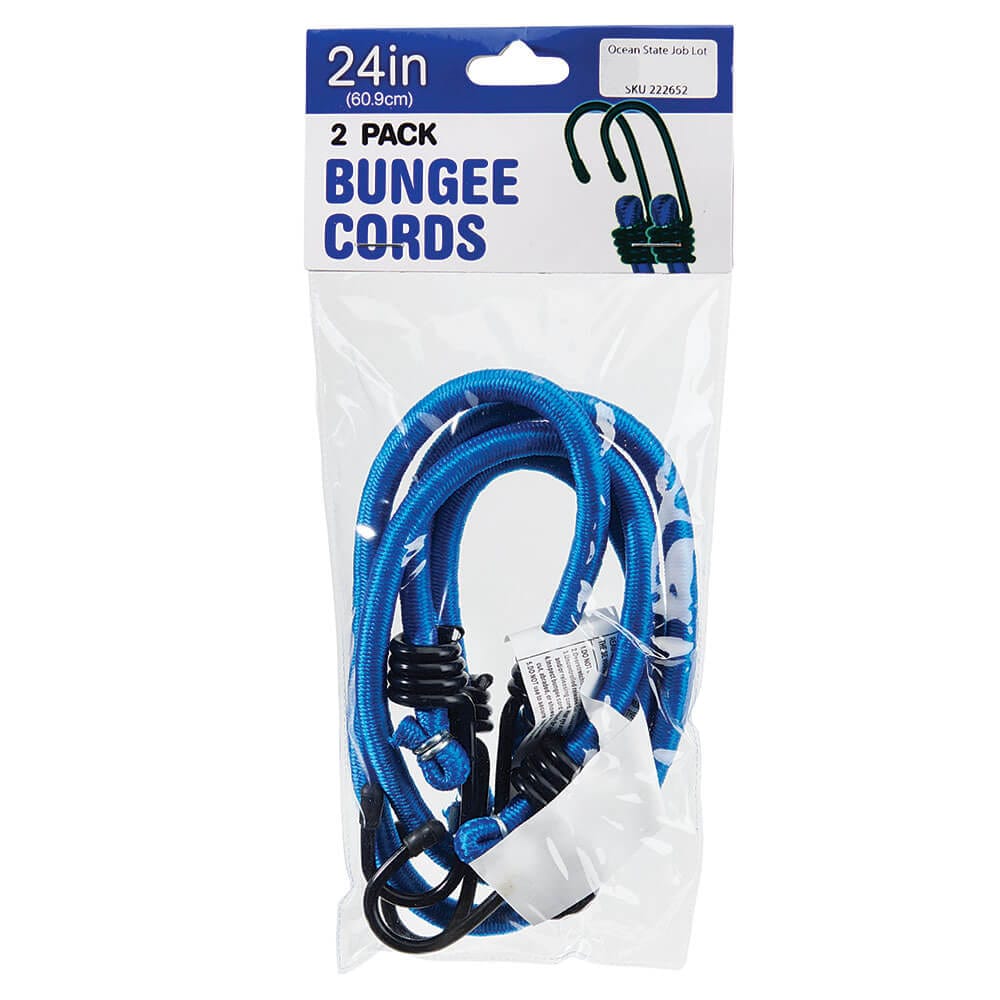 24" Bungee Cords, 2 Count