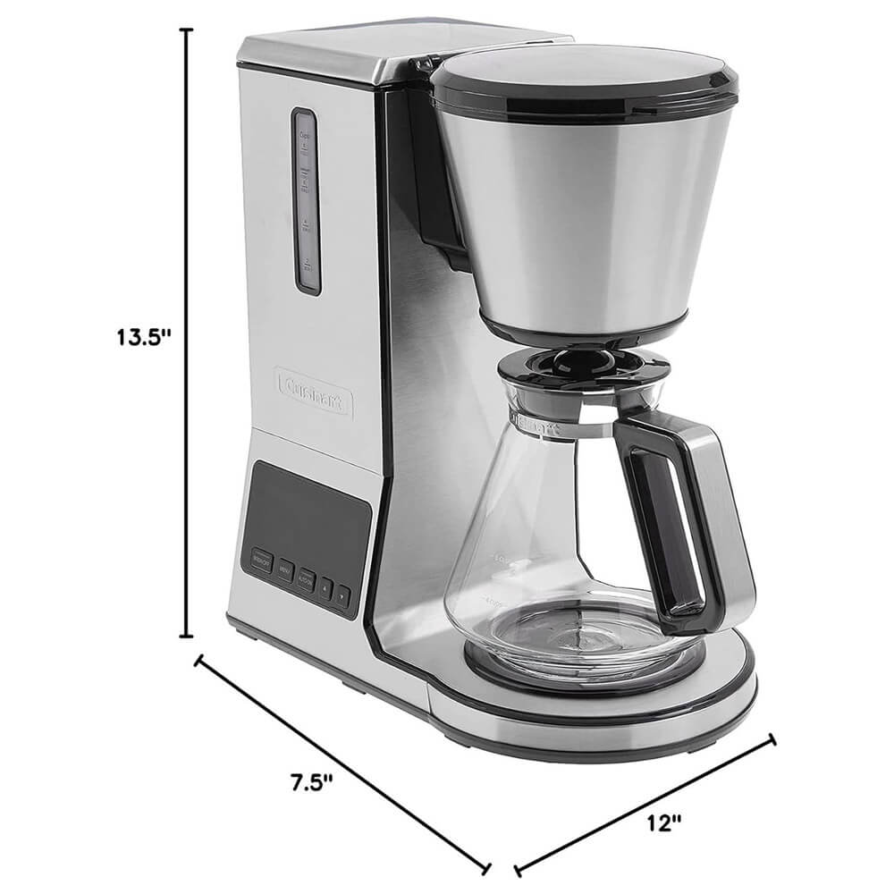 Cuisinart PurePrecision 8-Cup Pour-Over Coffee Brewer with Glass Carafe (Factory Refurbished)