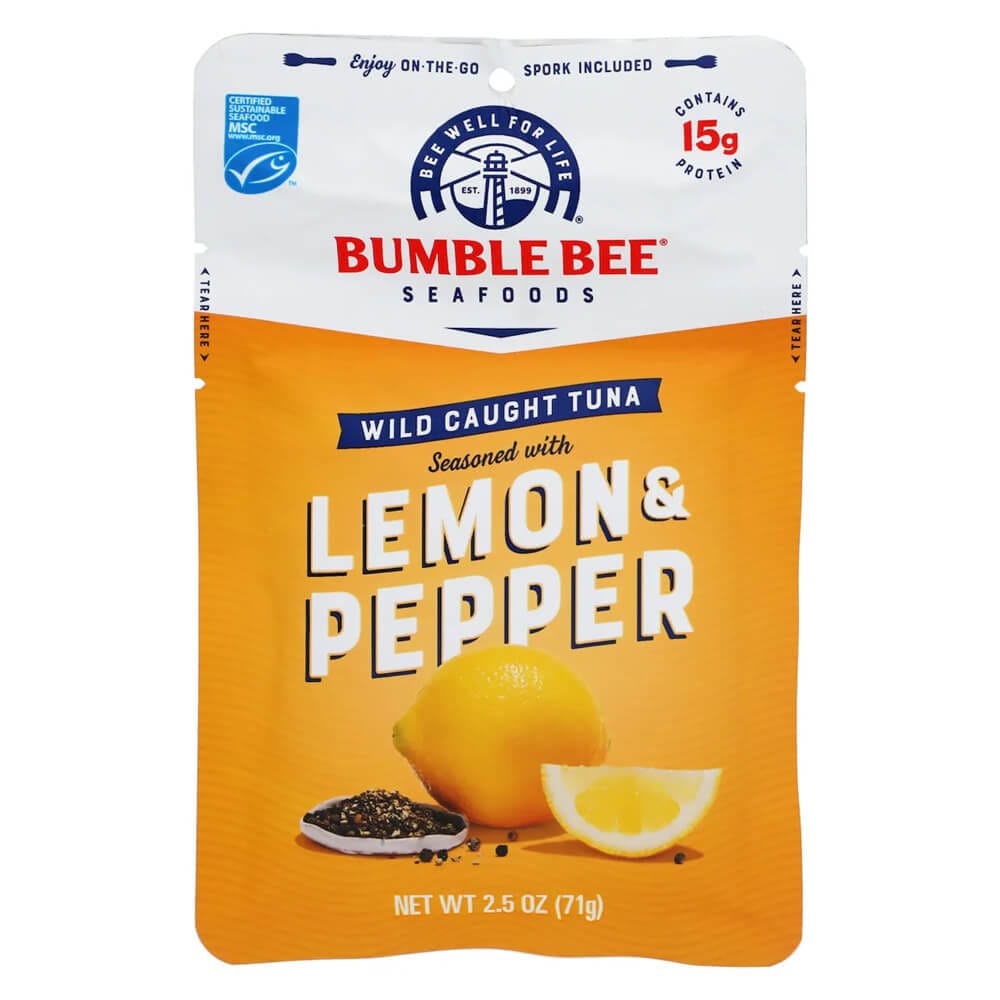 Bumble Bee Lemon and Pepper Seasoned Tuna, 2.5 oz