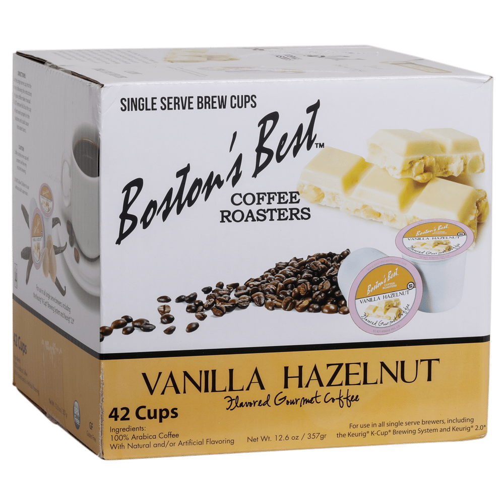 Boston's Best Vanilla Hazelnut Gourmet Coffee Cups, 42 Count