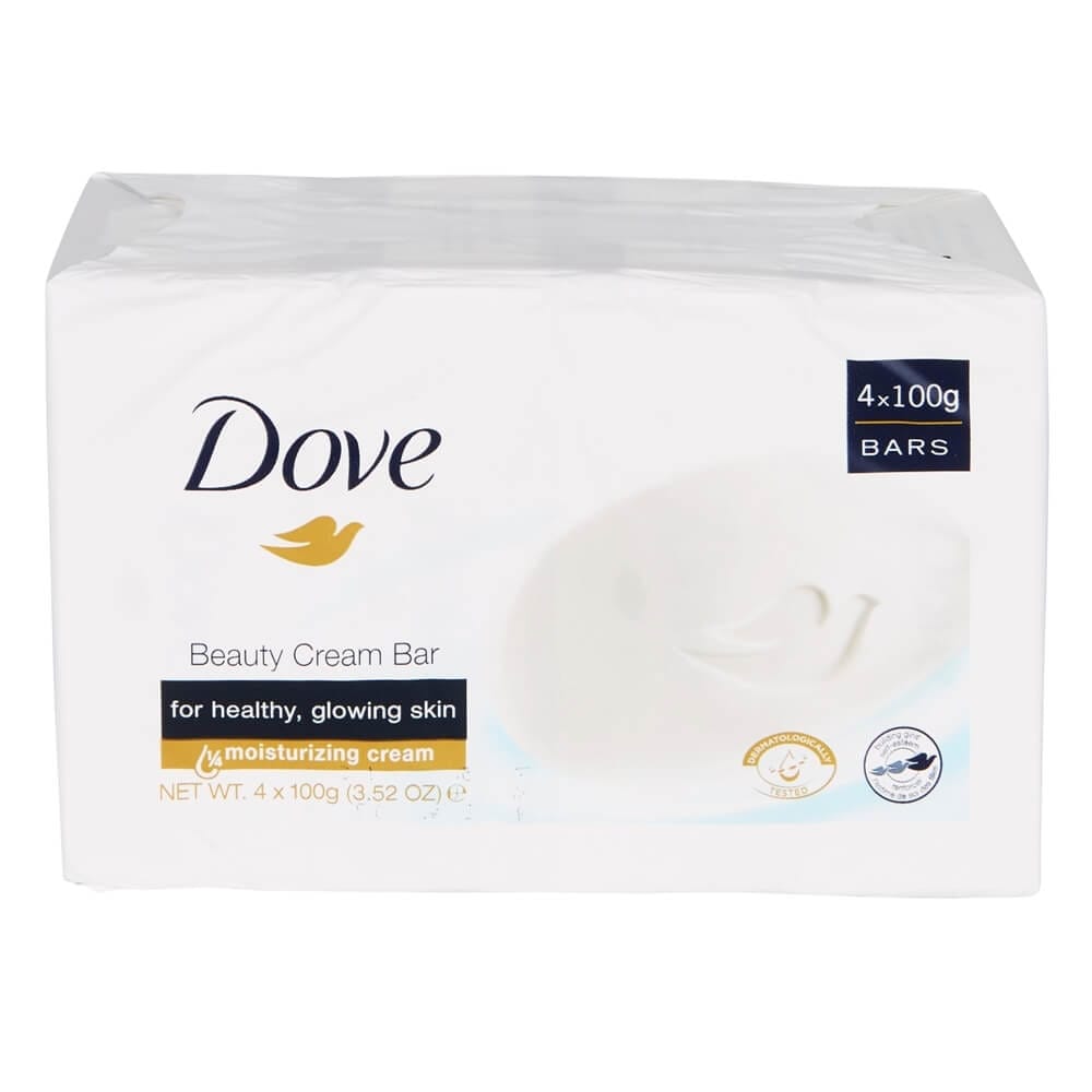 Dove Beauty Cream Bar Soap, 4-Count