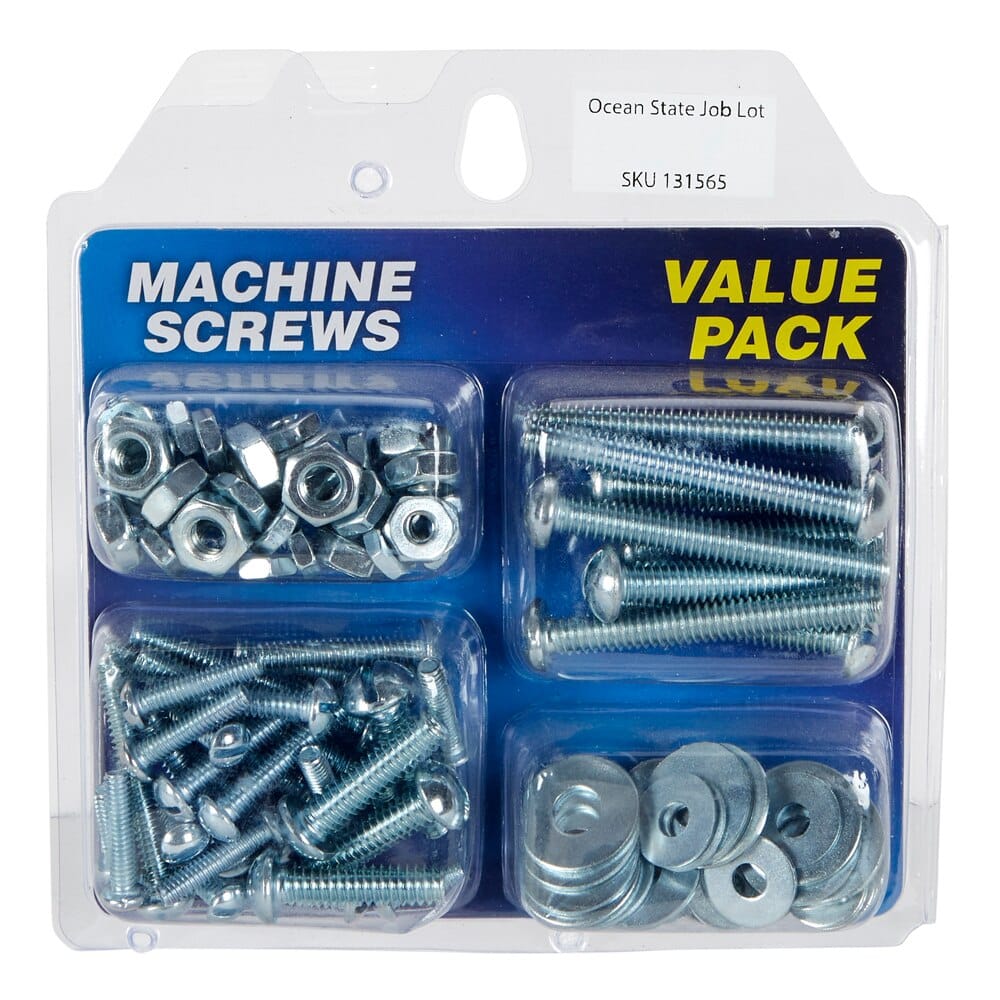 Machine Screws Value Pack, 108 Piece