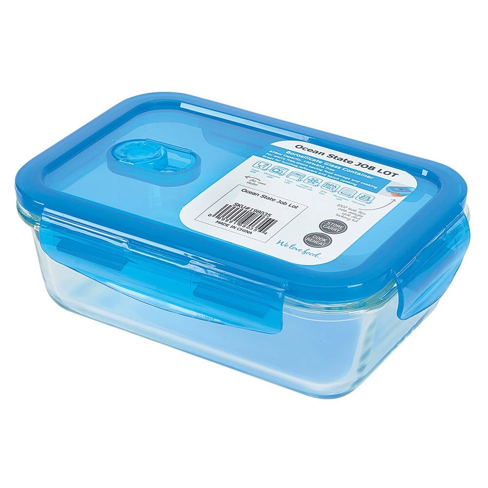 Glass Food Storage Container, 29.5 oz