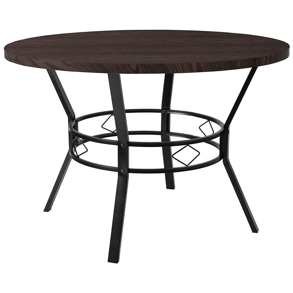 Tremont Round Dining Table, Espresso Wood, 45"