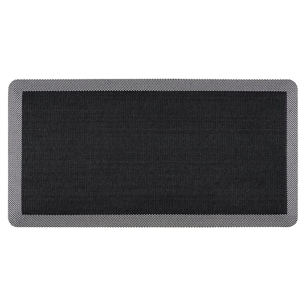 Black Tweed Anti-fatigue Cushioned Mat with Non-Skid Backing, 20" x 39"