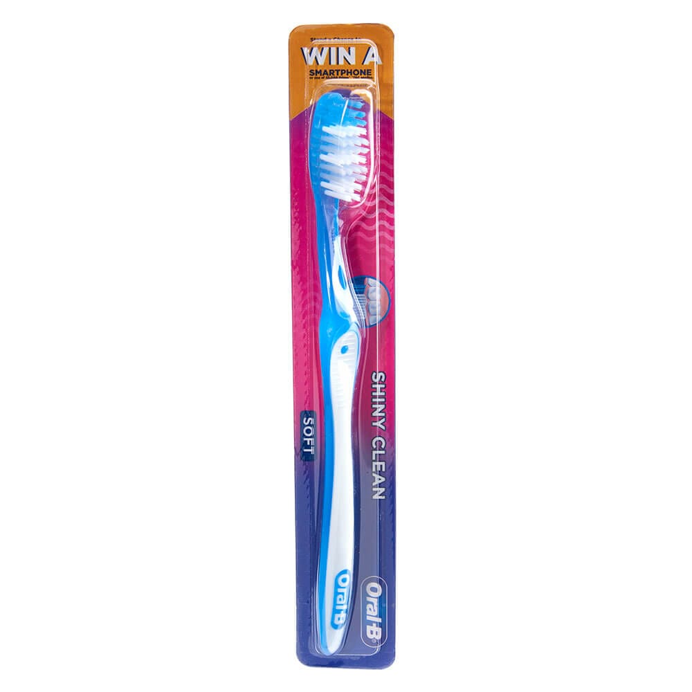 Oral-B Shiny Clean Soft Bristle Toothbrush