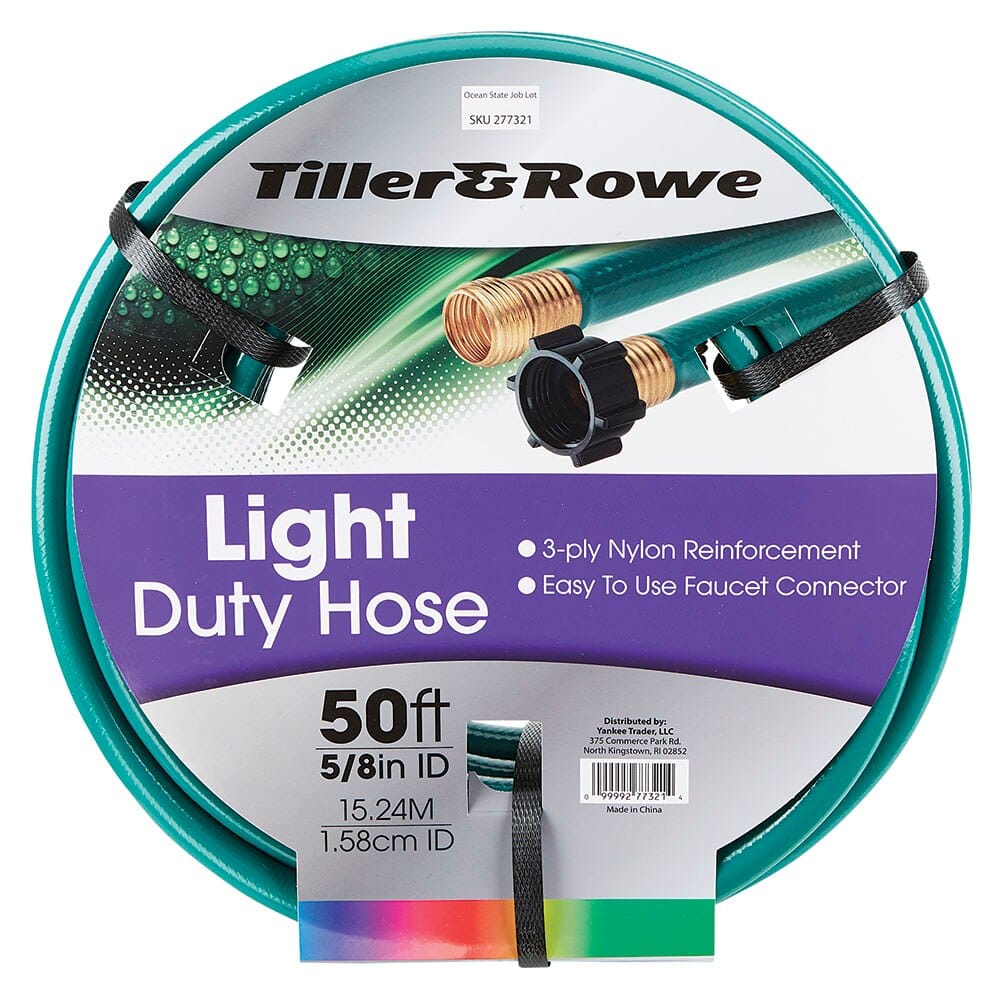 Tiller & Rowe 5/8" Light-Duty Hose, 50'